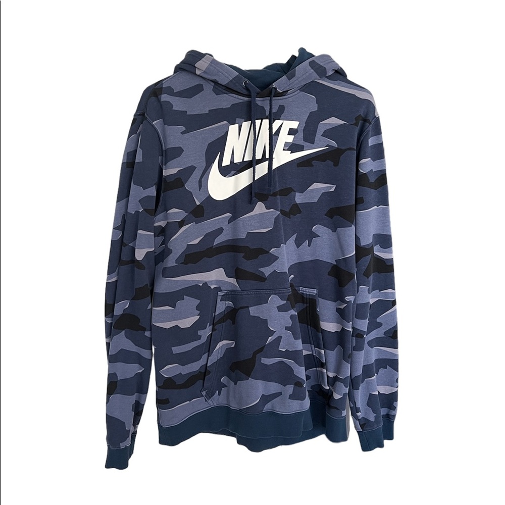 NIKE Blue Camo Hoodie